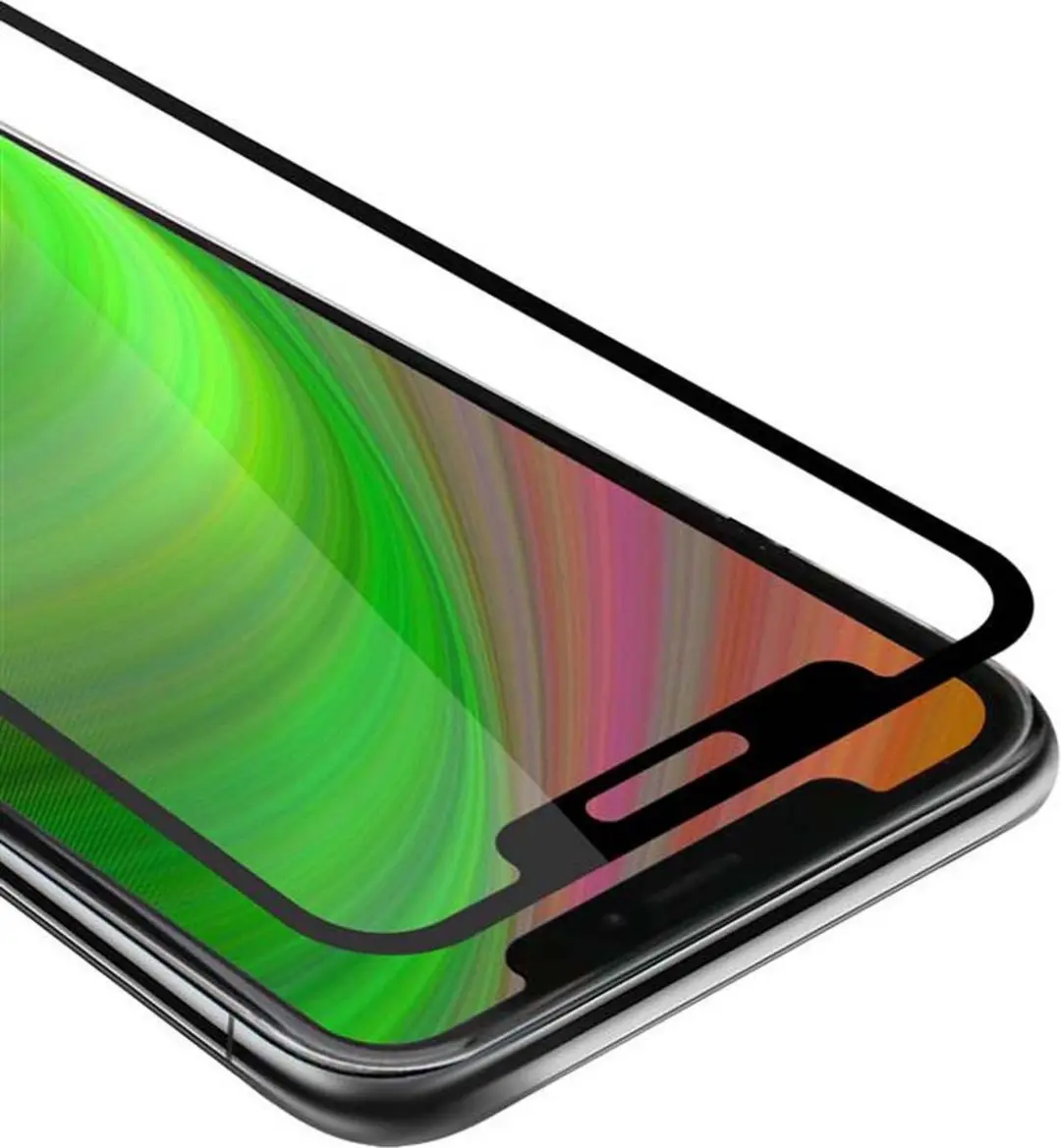 Cadorabo Volledig scherm pantserfolie geschikt voor Apple iPhone XS MAX in TRANS