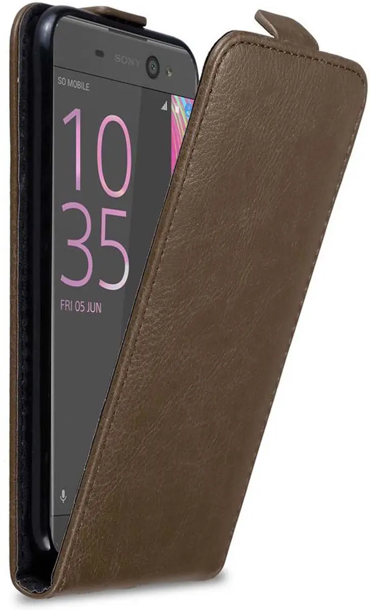 Cadorabo Hoesje geschikt voor Sony Xperia XA in KOFFIE BRUIN