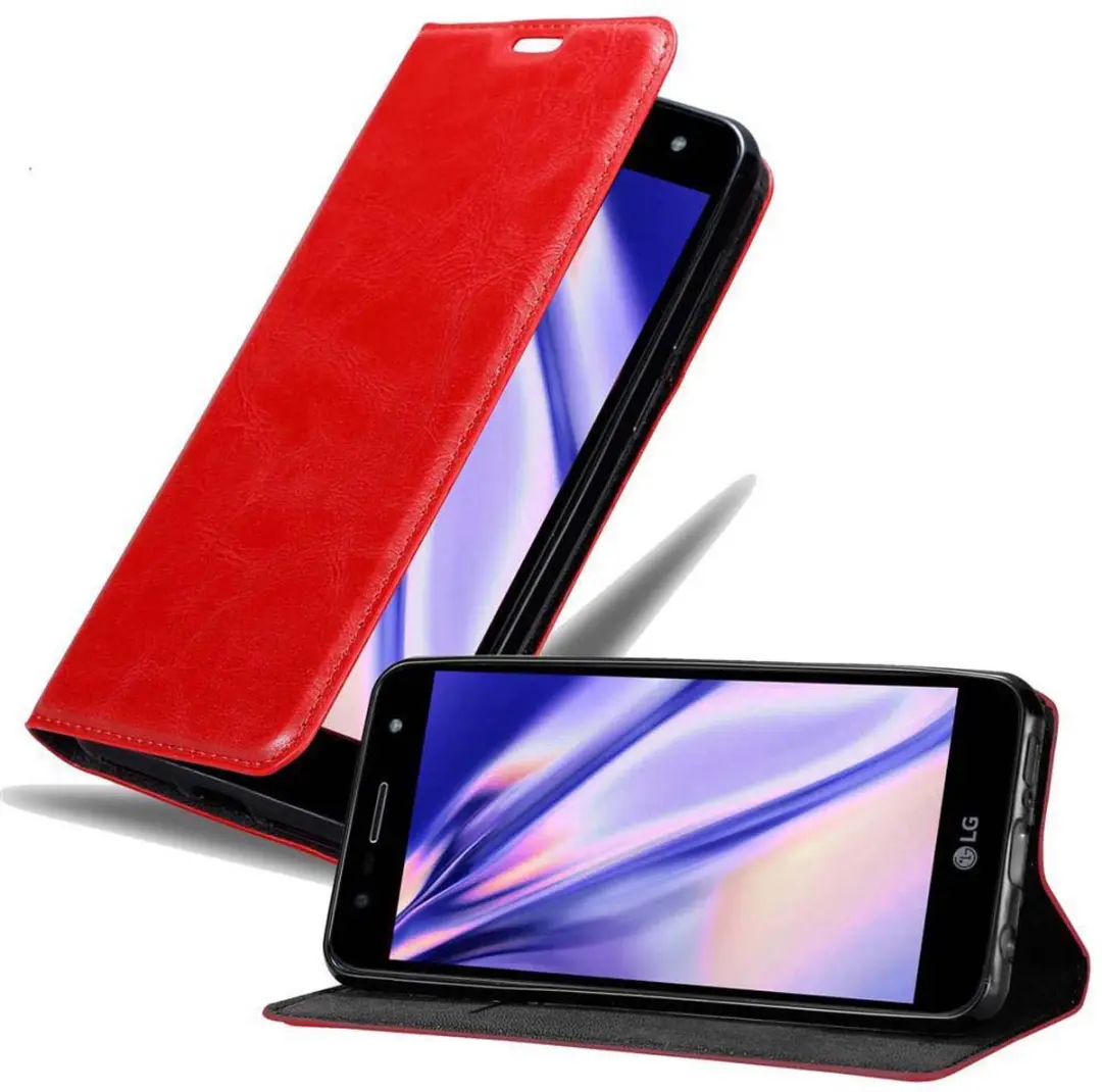 Cadorabo Hoesje geschikt voor LG X POWER 3 in APPEL ROOD