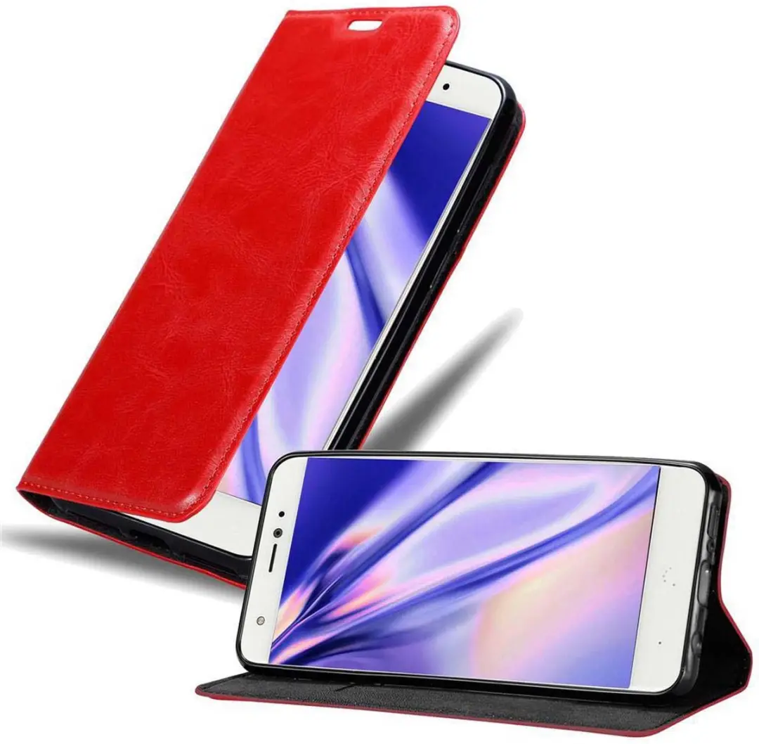 Cadorabo Hoesje geschikt voor BQ Aquaris X in APPEL ROOD