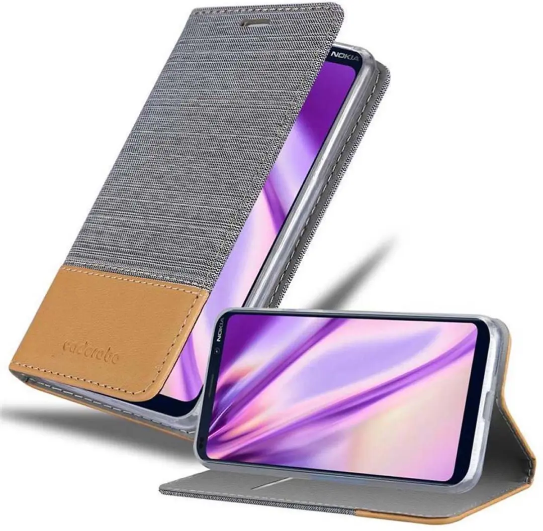 Cadorabo Hoesje geschikt voor Nokia 9 PureView in LICHTGRIJS BRUIN