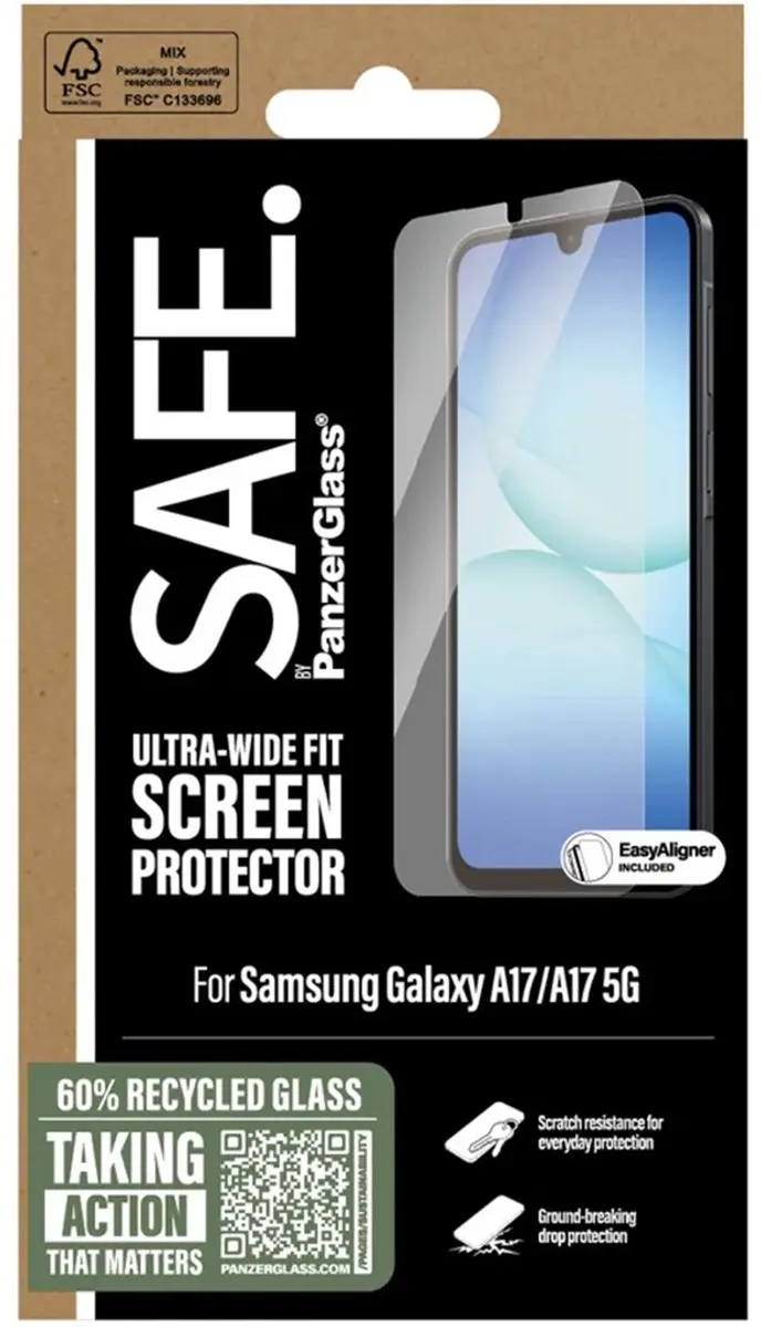 SAFE by PanzerGlass Samsung Galaxy A17 Screenprotector