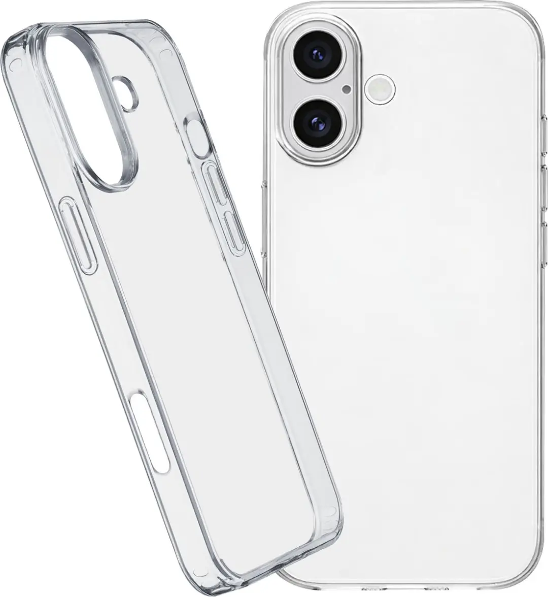 Cellularline Clear Duo Hoesje iPhone 16 Plus - Transparant - afbeelding 4 van 6