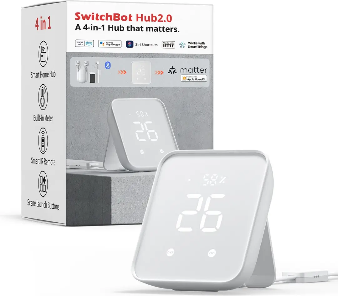 SwitchBot Hub 2 - Slimme hub - Wit - afbeelding 6 van 6