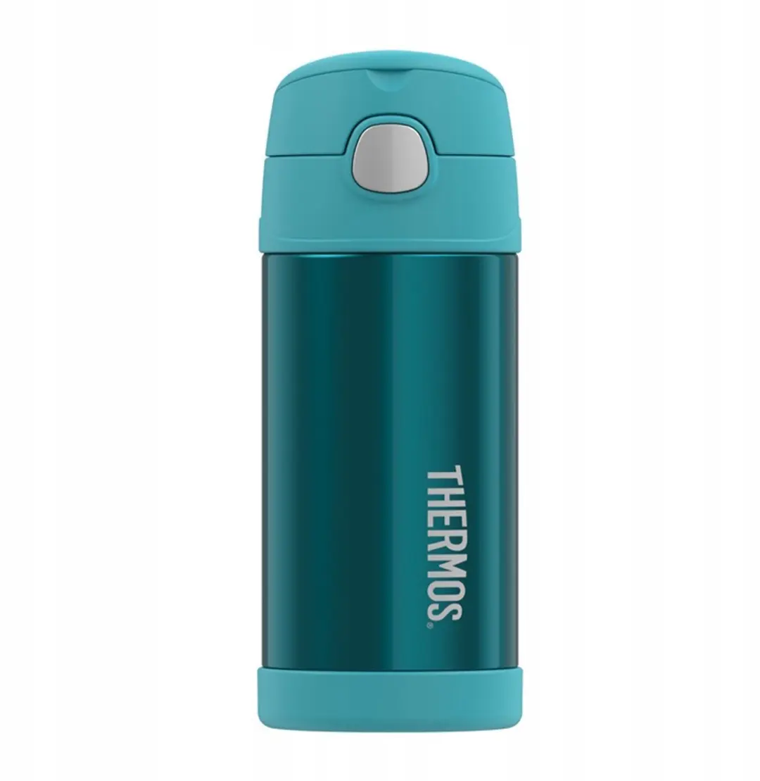 Thermos Kinder Drinkfles 0,35L Turquoise met Rietje