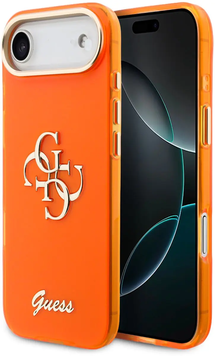 Guess 4G Script Hoesje iPhone Air - Oranje - afbeelding 2 van 6