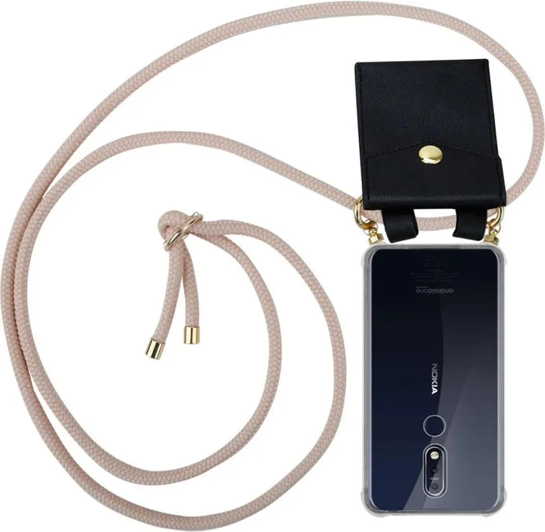 Cadorabo Hoesje geschikt voor Nokia 7.1 in PEARLY ROSE GOUD