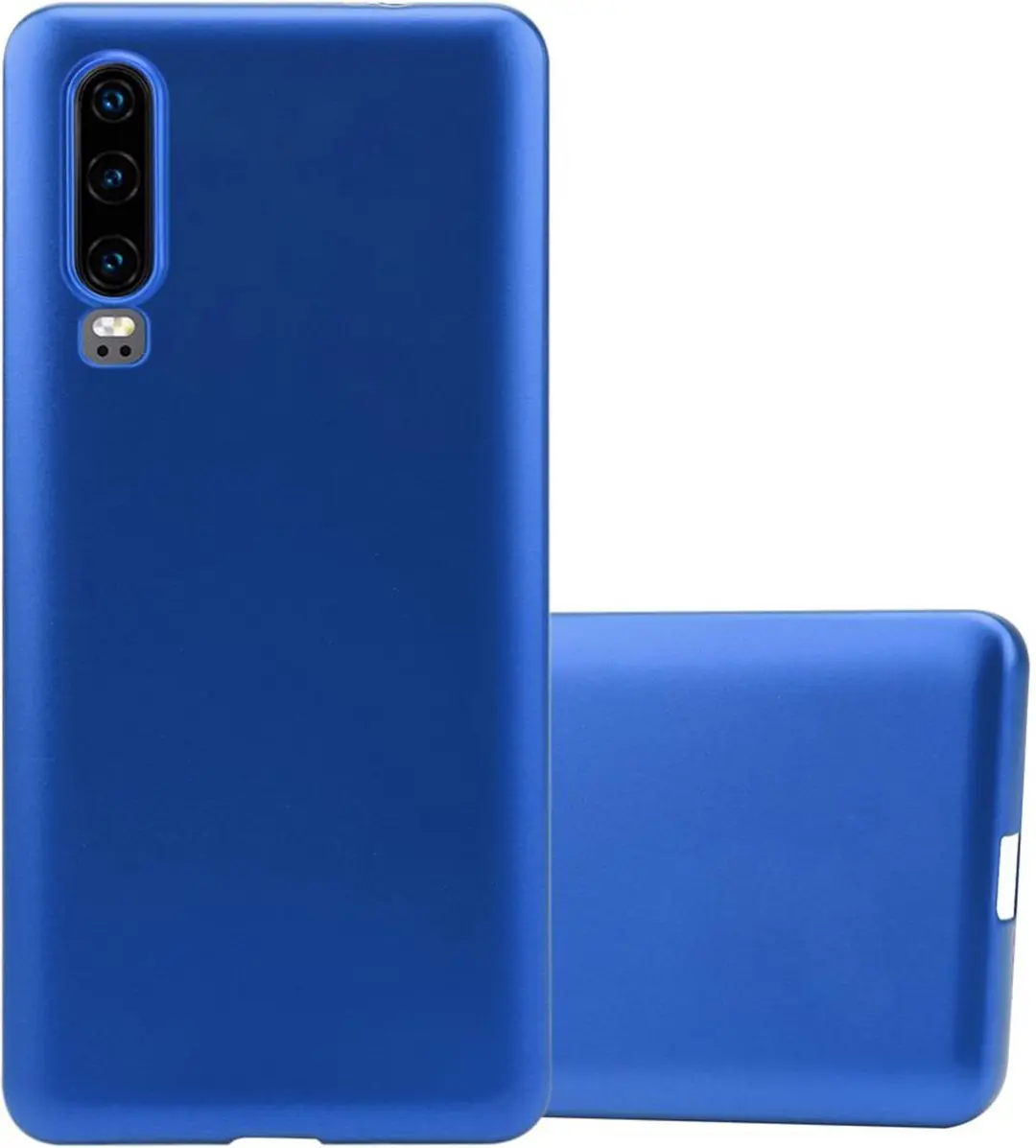 Cadorabo Hoesje geschikt voor Huawei P30 in METAAL BLAUW