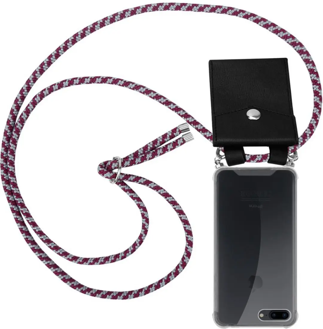 Cadorabo Hoesje geschikt voor Apple iPhone 7 PLUS / 7S PLUS / 8 PLUS in ROOD WIT