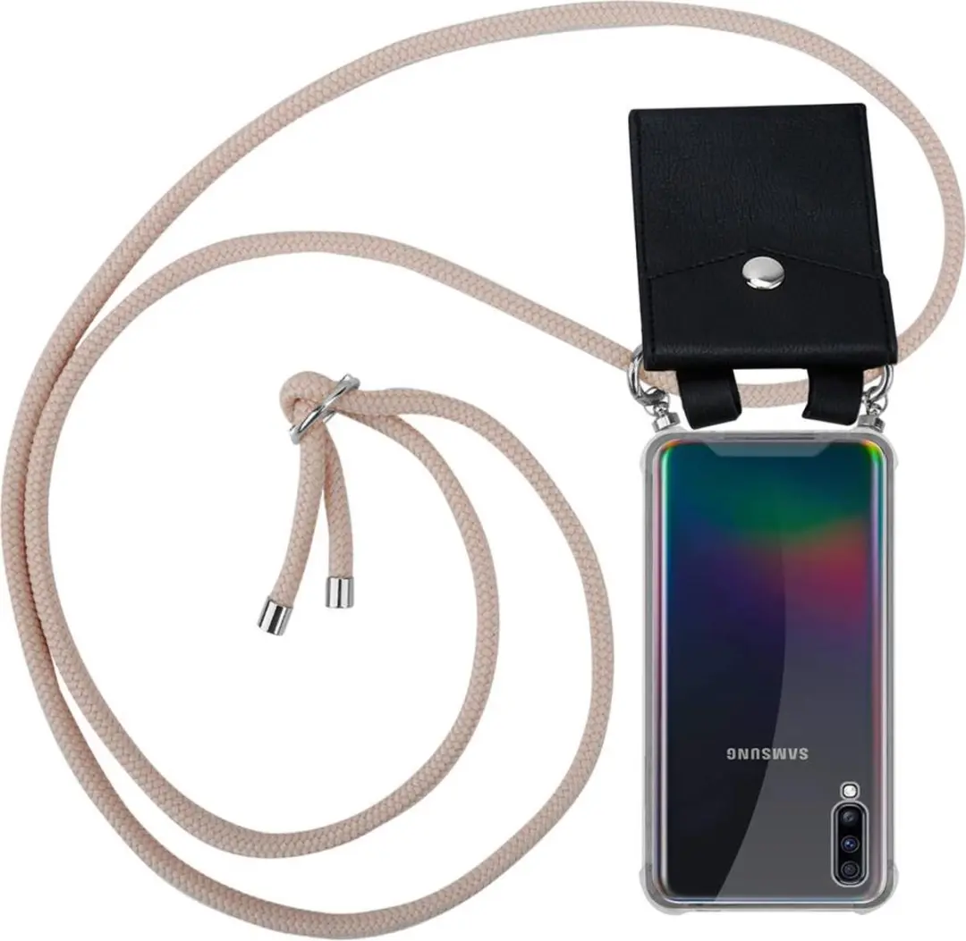 Cadorabo Hoesje geschikt voor Samsung Galaxy A70 / A70s in PEARLY ROSE GOUD