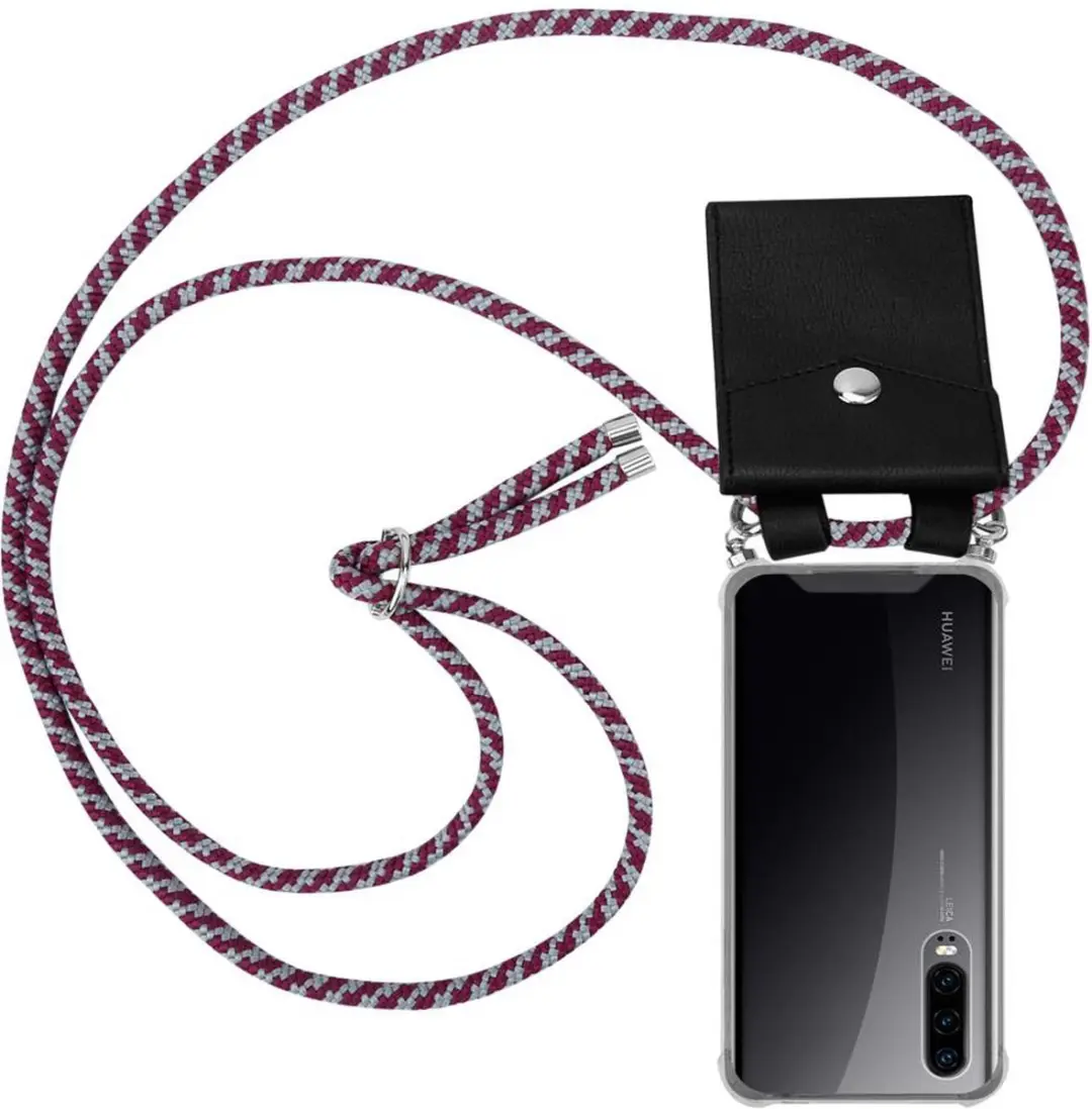 Cadorabo Hoesje geschikt voor Huawei P30 in ROOD WIT