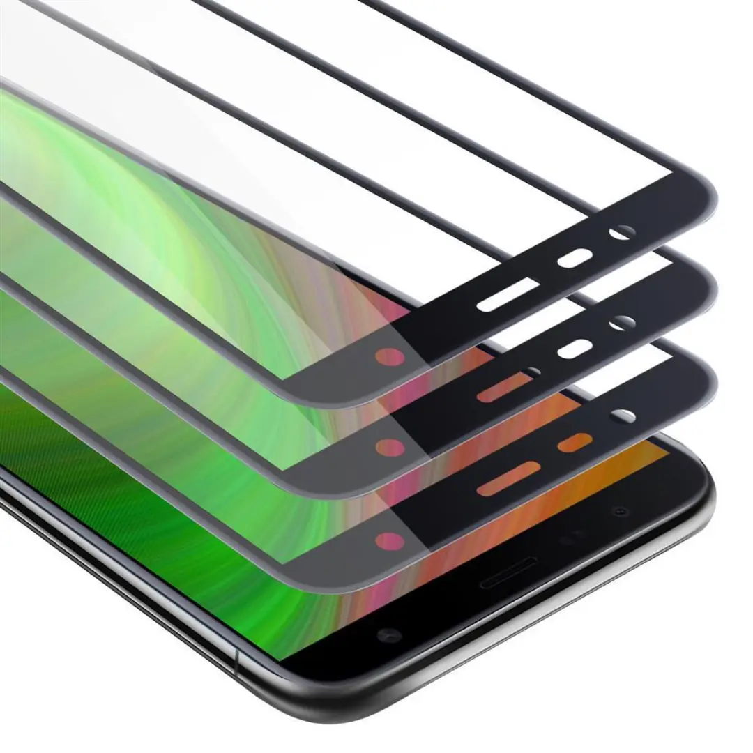 Cadorabo 3x Screenprotector geschikt voor Samsung Galaxy J6 PLUS Volledig scherm