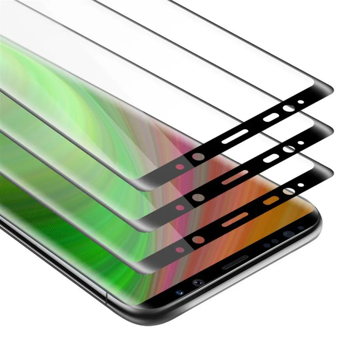 Cadorabo 3x Screenprotector geschikt voor Samsung Galaxy NOTE 9 Volledig scherm