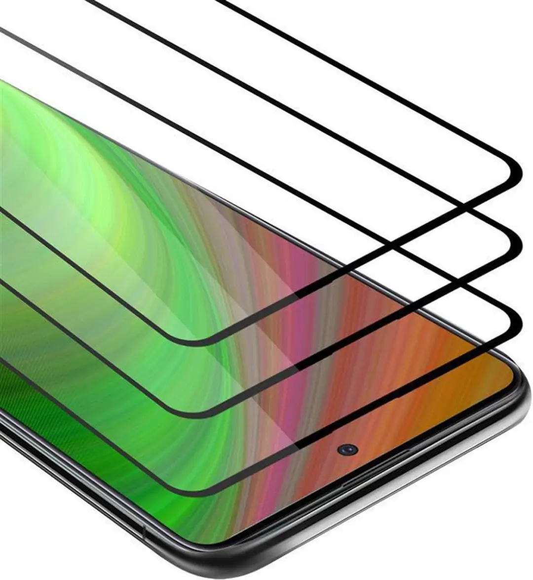 Cadorabo 3x Screenprotector geschikt voor Samsung Galaxy A51 5G Volledig scherm