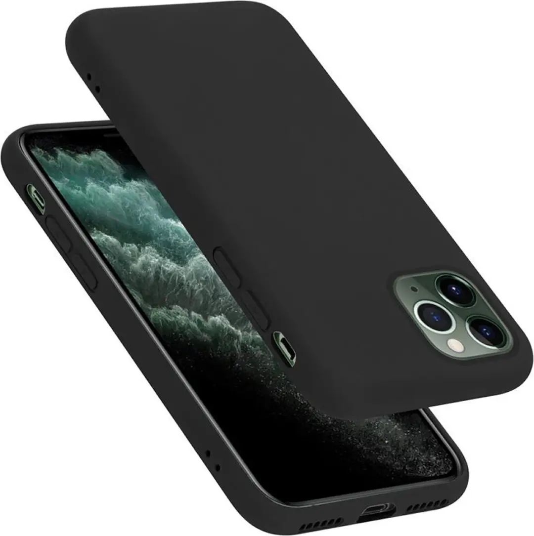 Cadorabo Hoesje geschikt voor Apple iPhone 11 PRO MAX in LIQUID ZWART