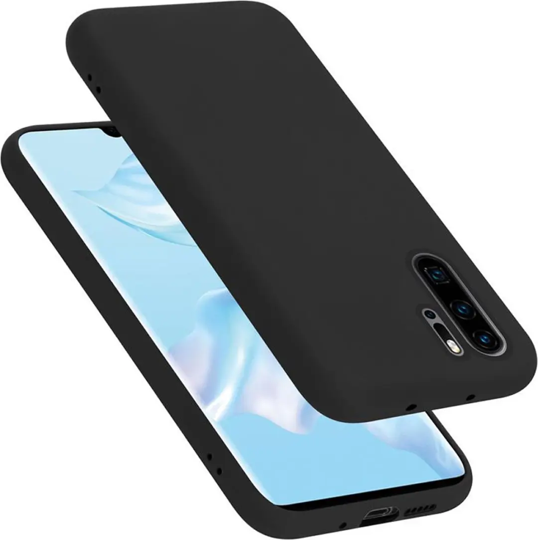 Cadorabo Hoesje geschikt voor Huawei P30 PRO in LIQUID ZWART
