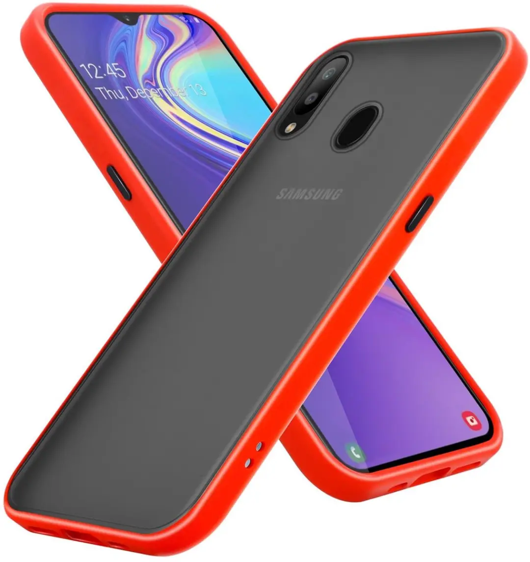 Cadorabo Hoesje geschikt voor Samsung Galaxy M30 / A40s in Mat Rood