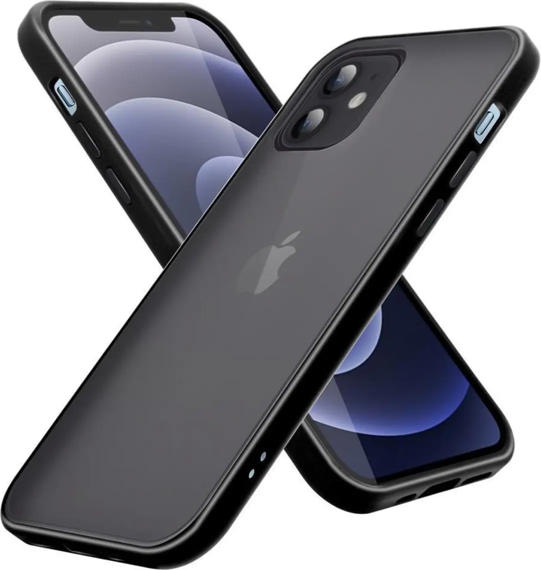 Cadorabo Hoesje geschikt voor Apple iPhone 12 PRO MAX in MATT ZWART