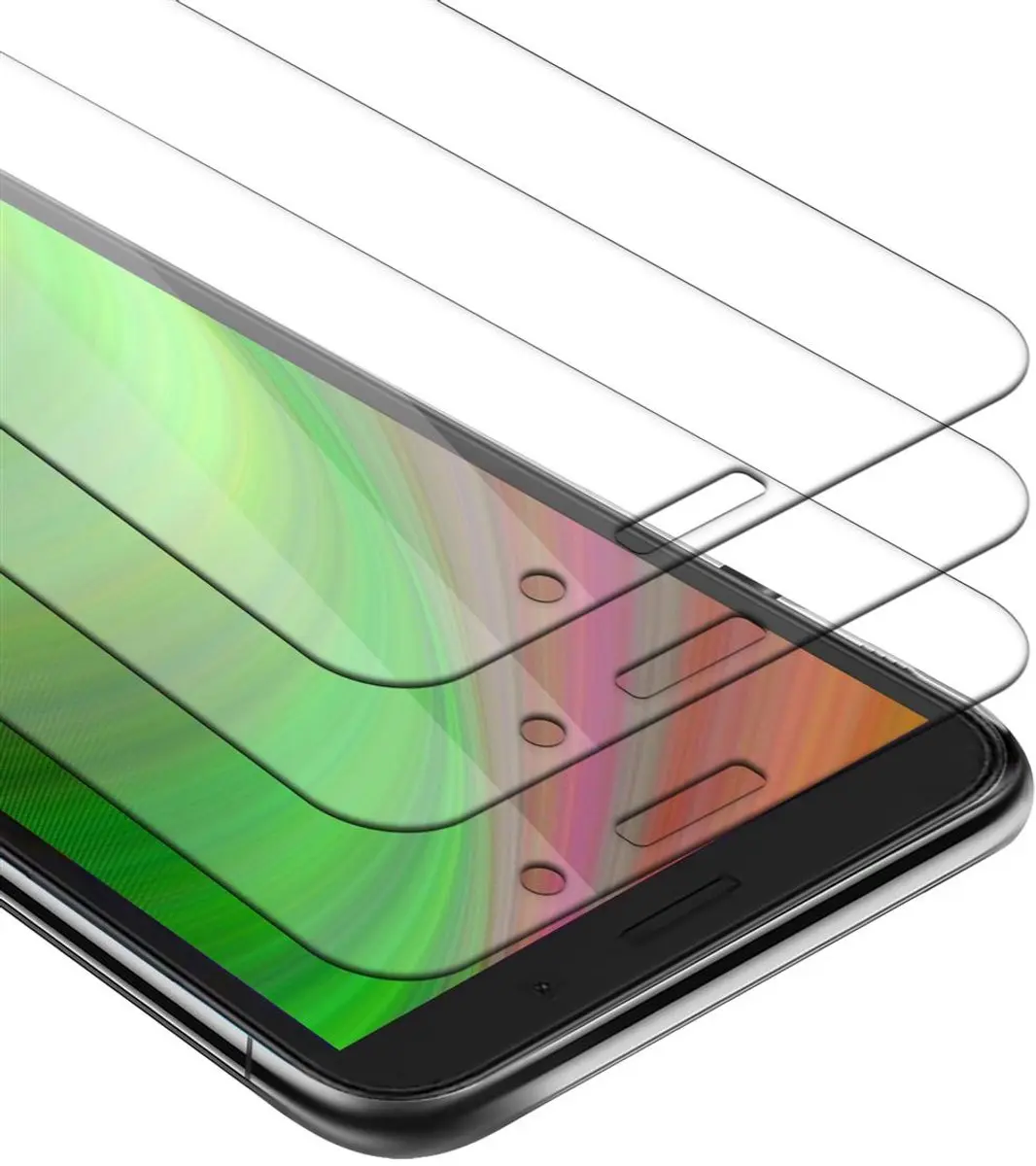 Cadorabo 3x Screenprotector geschikt voor Honor 9S / Huawei Y5P