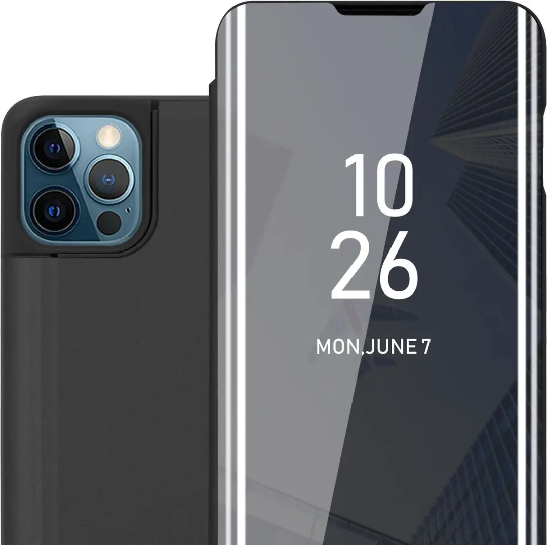 Cadorabo Hoesje geschikt voor Apple iPhone 12 PRO MAX in TOERMALIJN ZWART