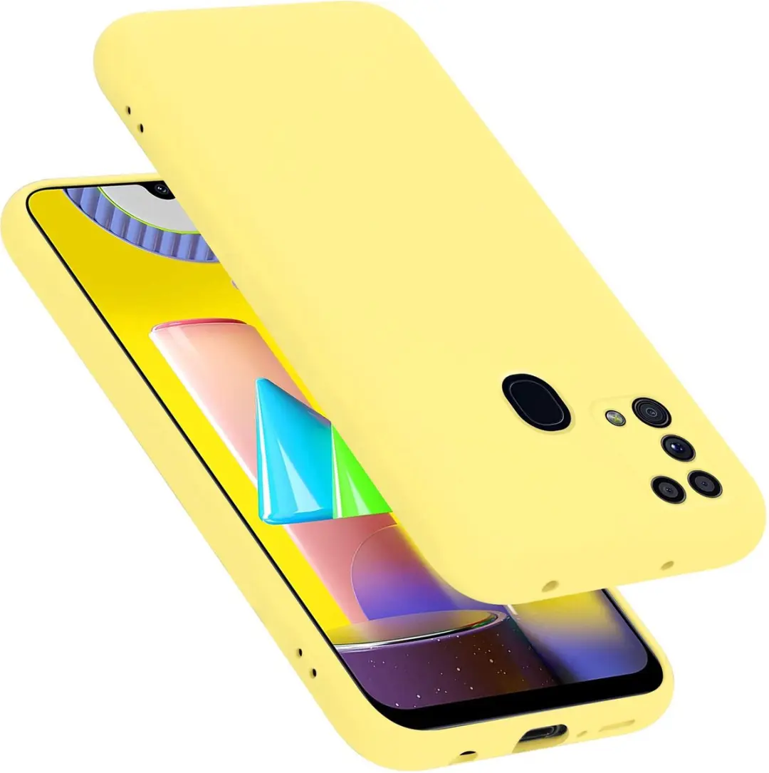 Cadorabo Hoesje geschikt voor Samsung Galaxy M31 in LIQUID GEEL