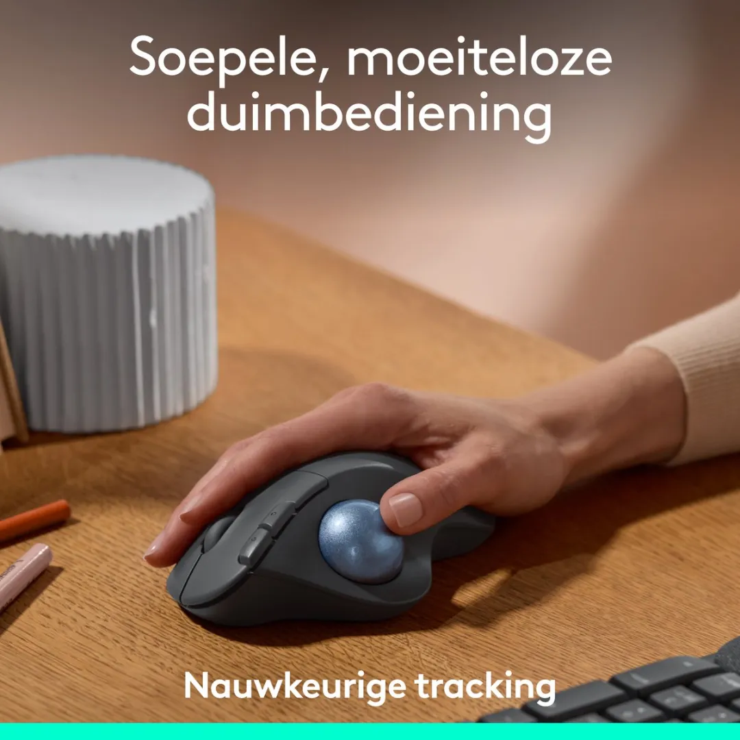 Logitech Ergo M575S Draadloze Muis - Zwart