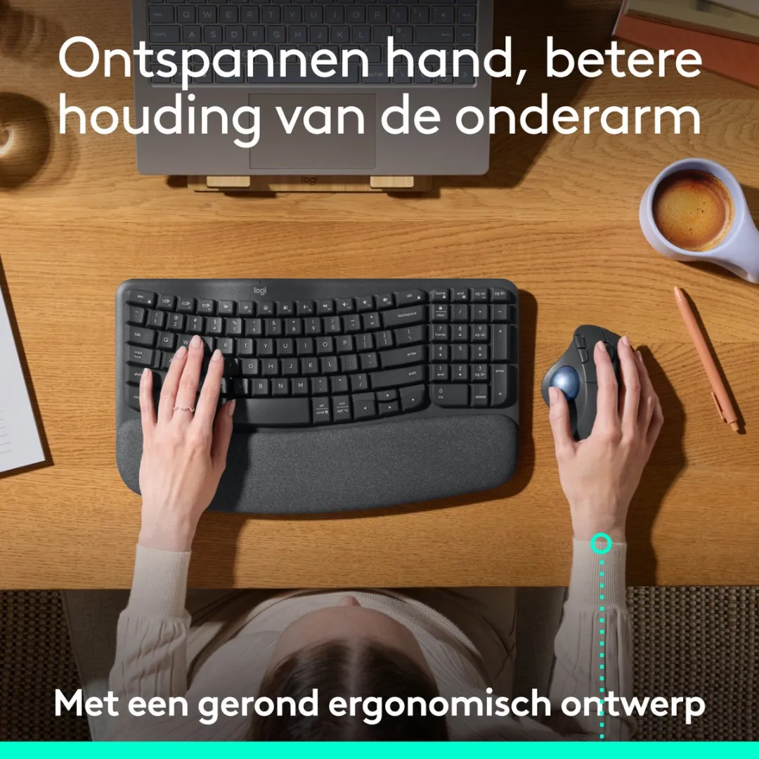 Logitech Ergo M575S Draadloze Muis - Zwart