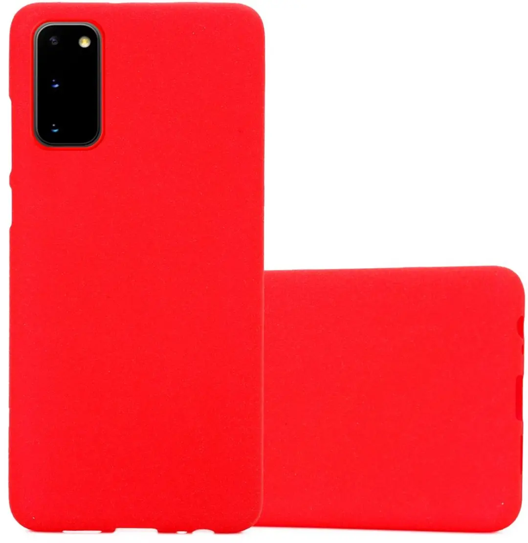 Cadorabo Hoesje geschikt voor Samsung Galaxy S20 in FROST ROOD
