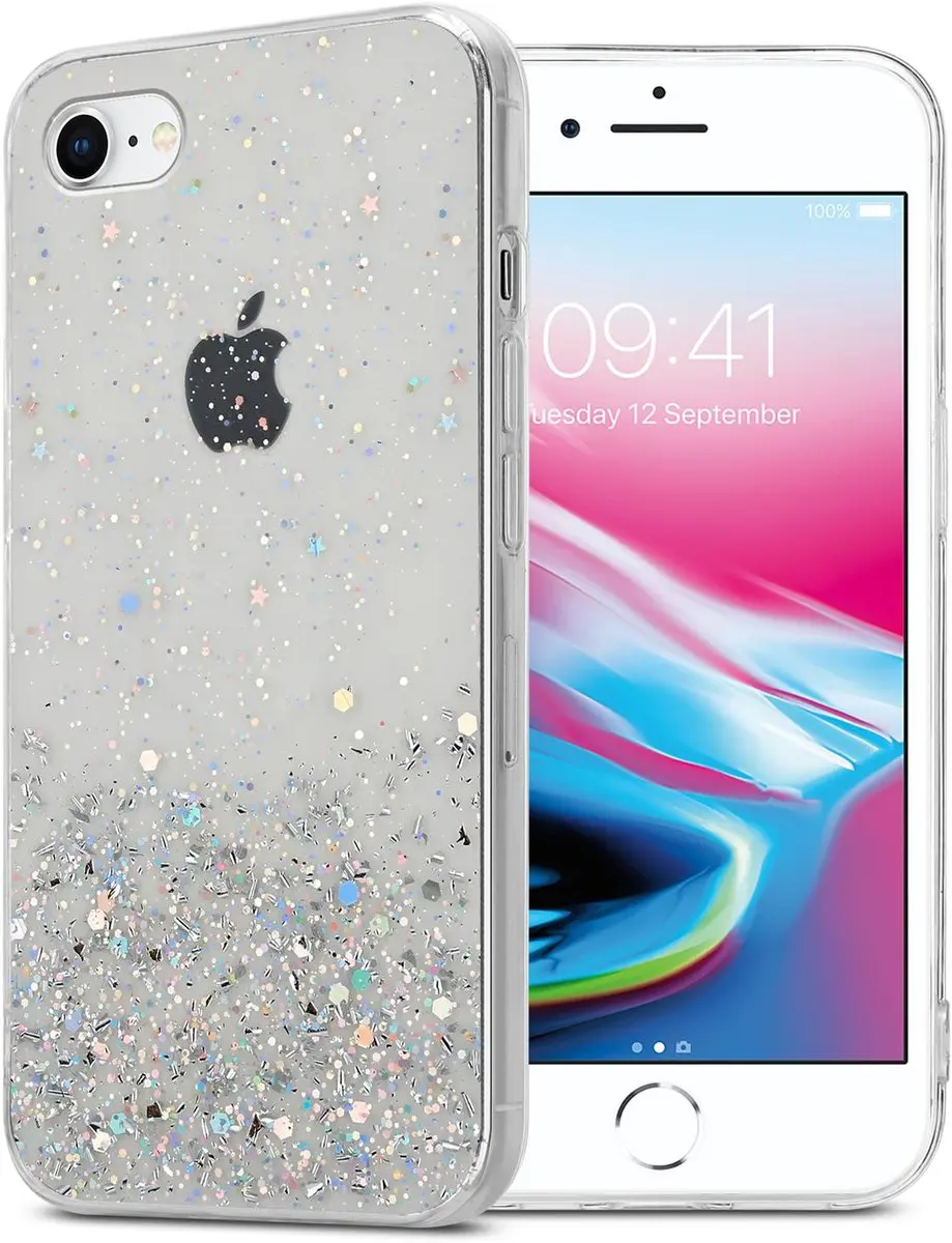 Cadorabo Hoesje geschikt voor Apple iPhone 7 / 7S / 8 / SE 2020 in Transparant m