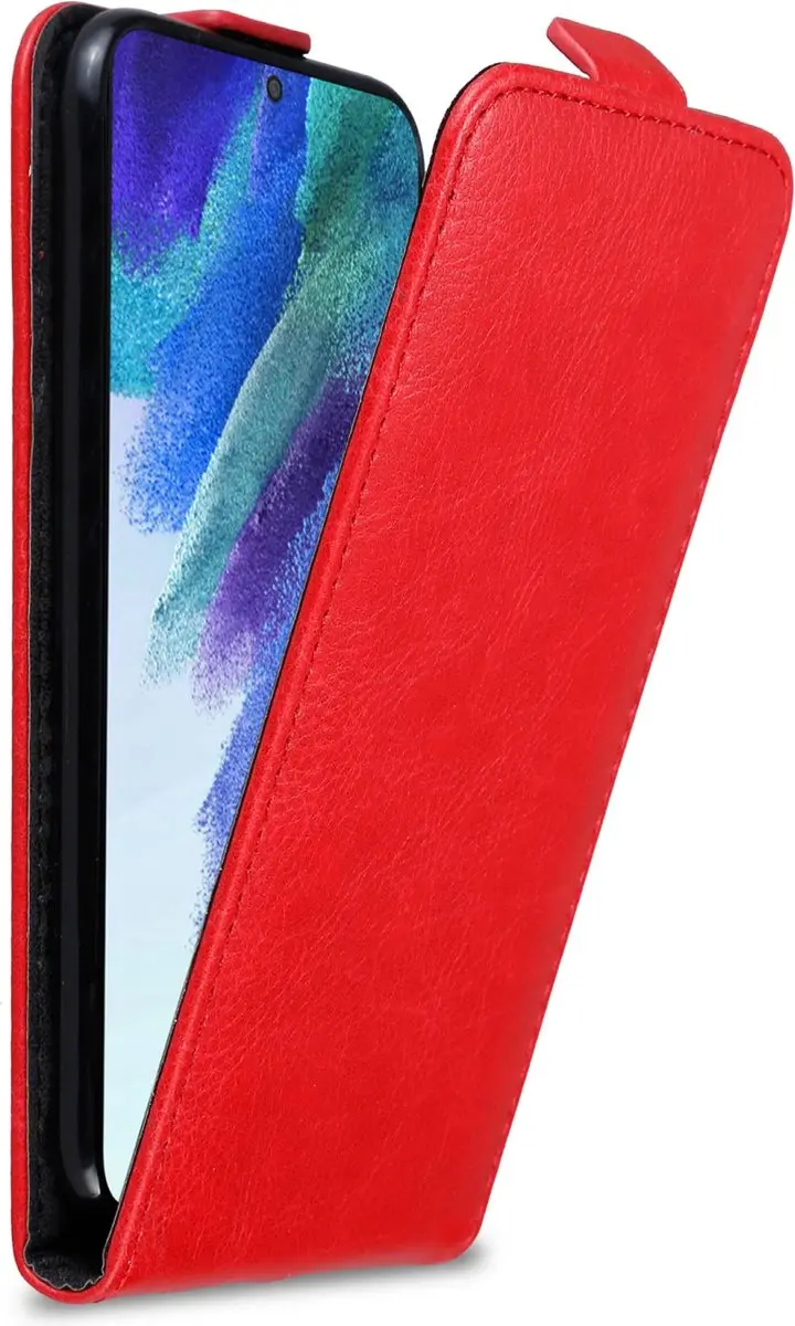 Cadorabo Hoesje geschikt voor Samsung Galaxy S22 in APPEL ROOD