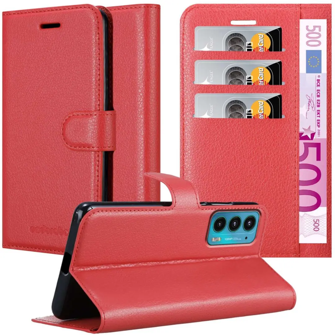 Cadorabo Hoesje geschikt voor Motorola EDGE 20 in KARMIJN ROOD
