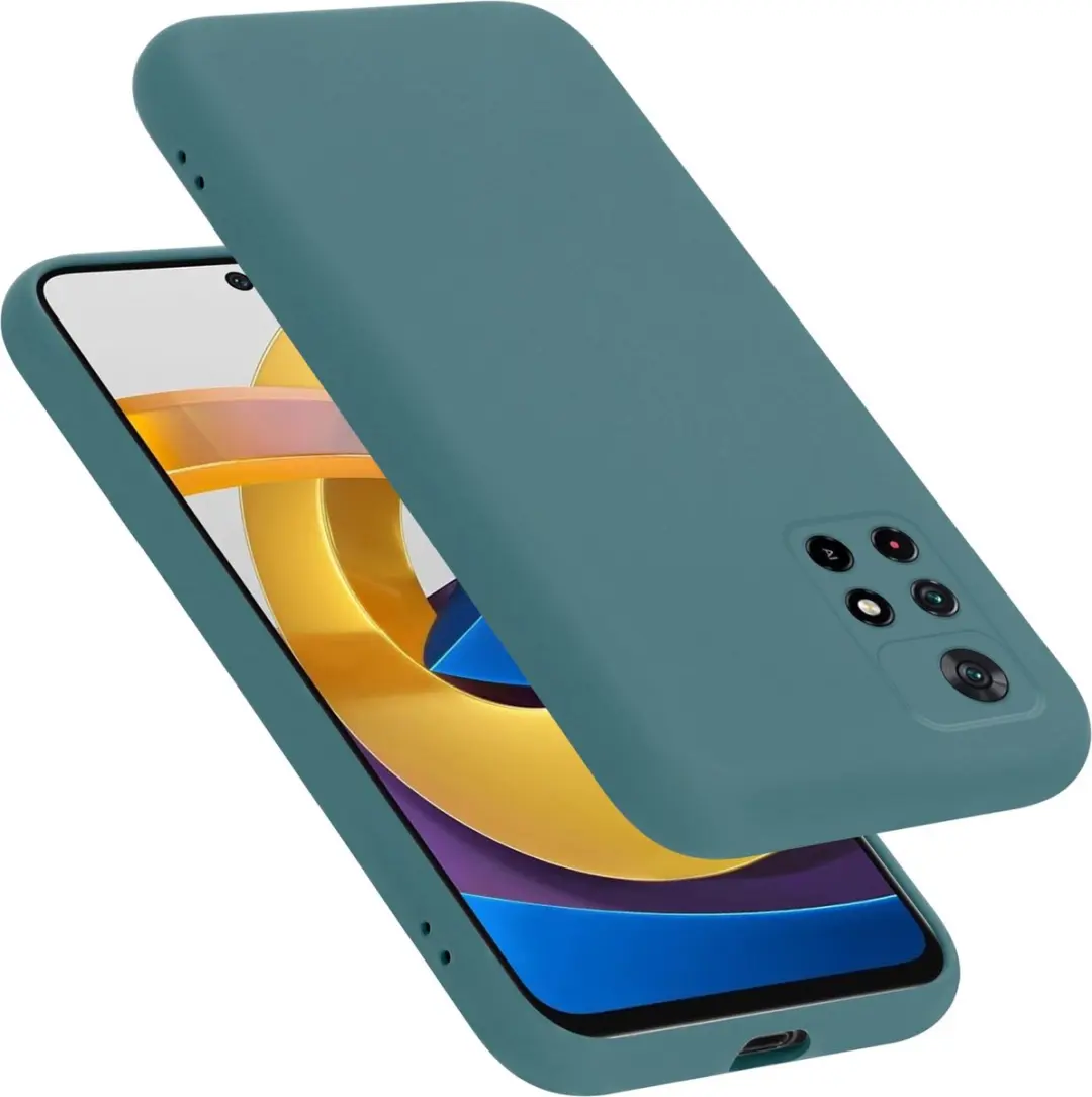 Cadorabo Hoesje geschikt voor Xiaomi POCO M4 PRO 5G in LIQUID GROEN
