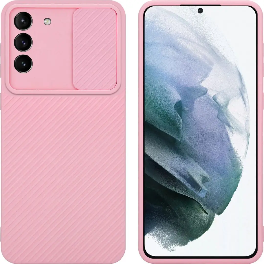 Cadorabo Hoesje geschikt voor Samsung Galaxy S21 PLUS in Bonbon Roze