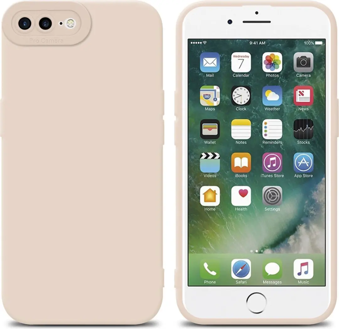 Cadorabo Hoesje geschikt voor Apple iPhone 7 PLUS / 7S PLUS / 8 PLUS in FLUID CR