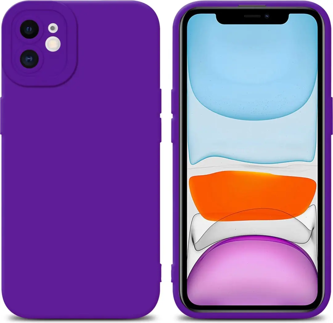Cadorabo Hoesje geschikt voor Apple iPhone 12 in FLUID DONKER PAARS
