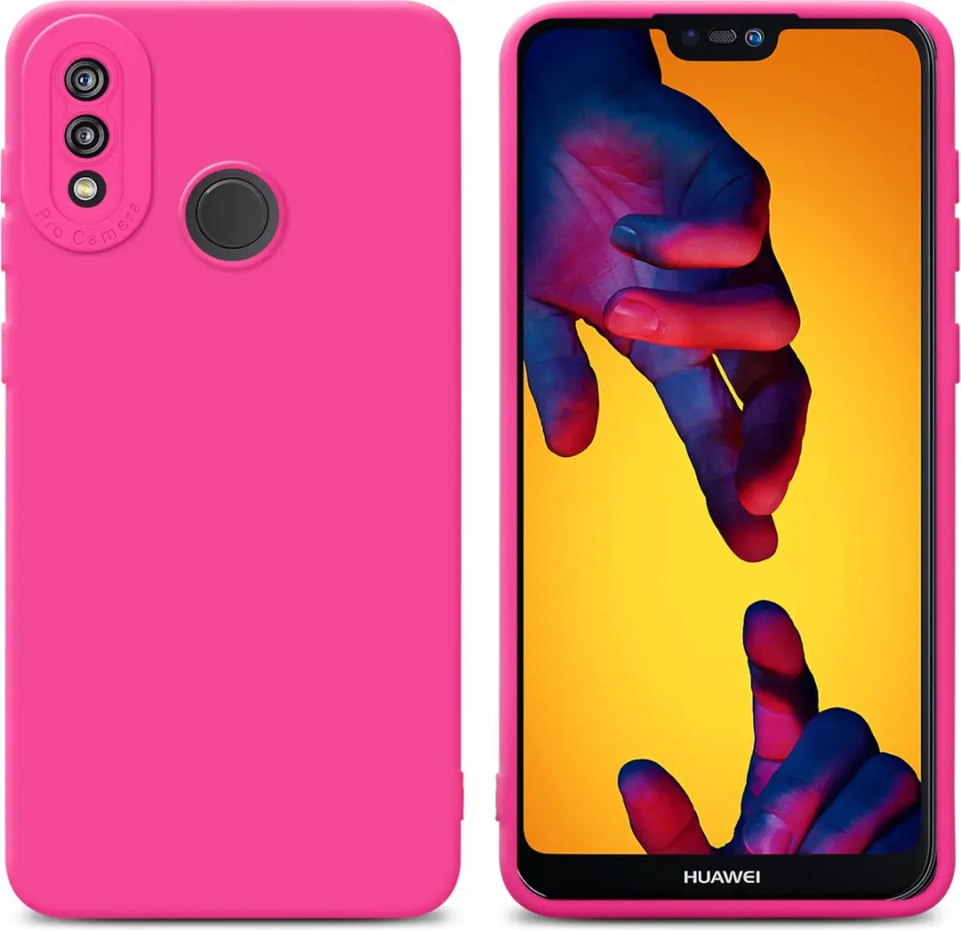 Cadorabo Hoesje geschikt voor Huawei P20 LITE 2018 / NOVA 3E in FLUID HOTPINK