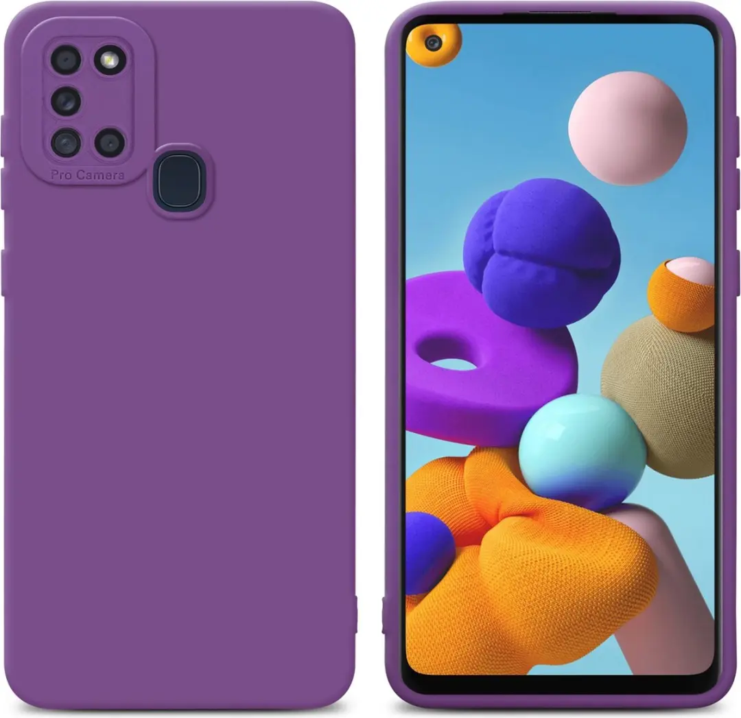 Cadorabo Hoesje geschikt voor Samsung Galaxy A21s in FLUID MAT PAARS