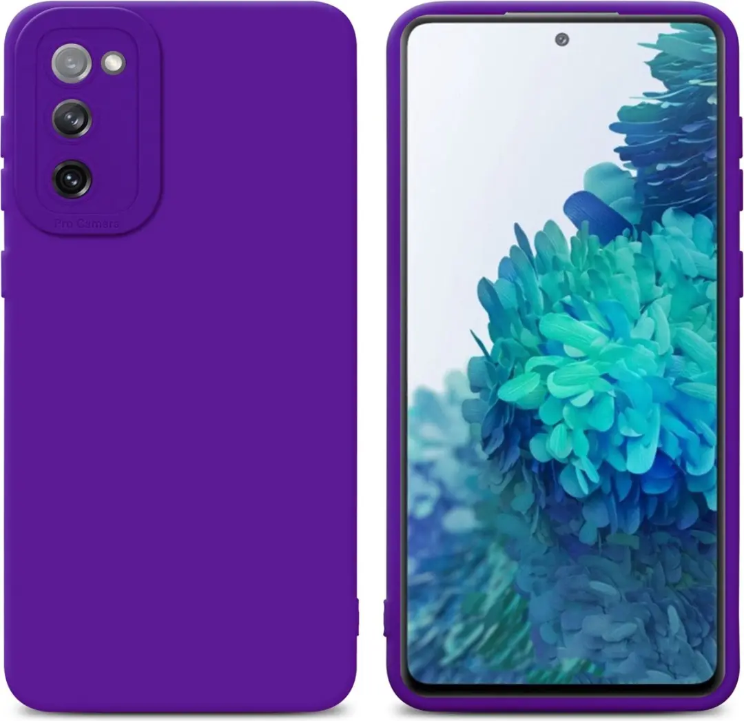 Cadorabo Hoesje geschikt voor Samsung Galaxy S20 FE in FLUID DONKER PAARS
