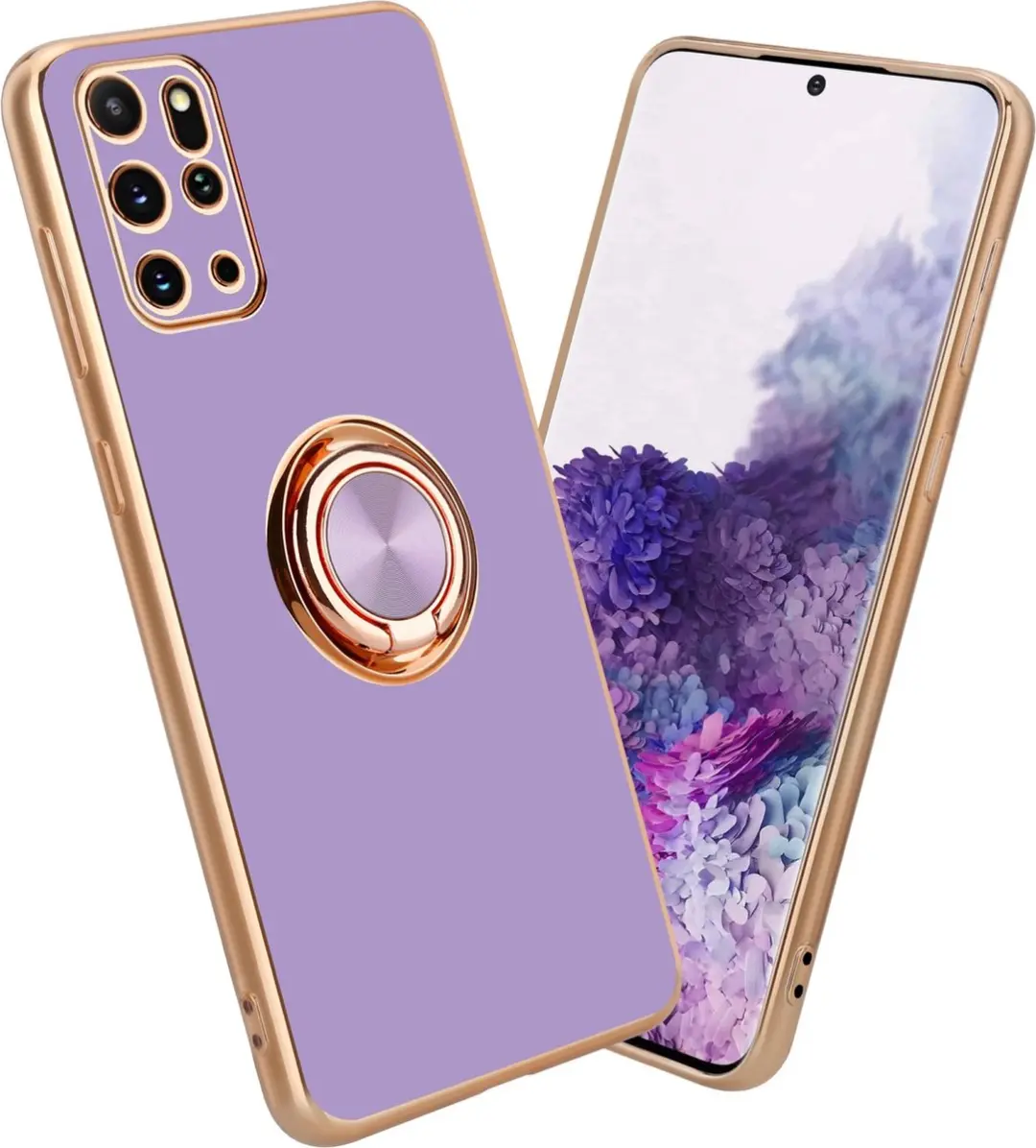 Cadorabo Hoesje geschikt voor Samsung Galaxy S20 PLUS in Glossy Licht Paars