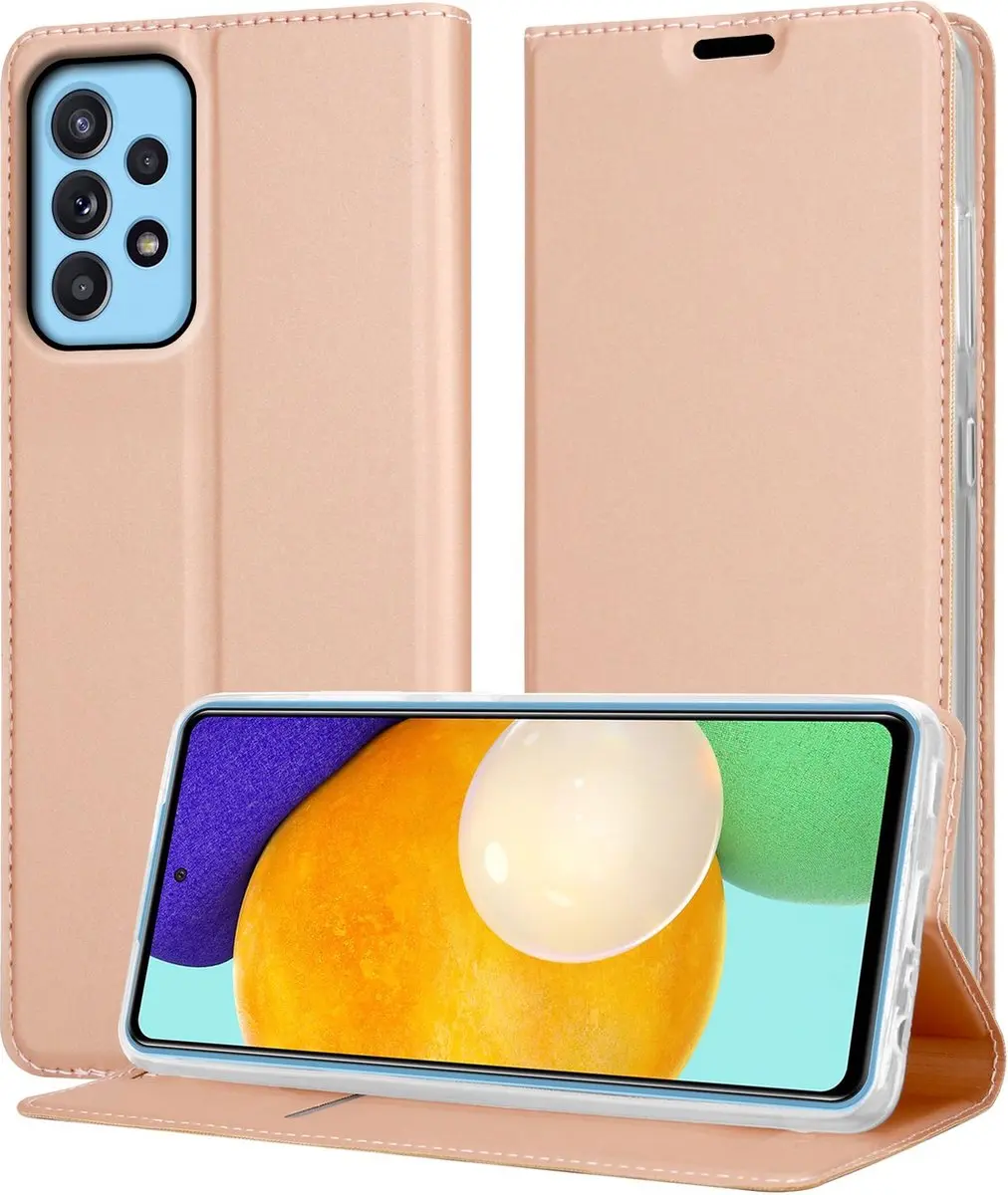 Cadorabo Hoesje geschikt voor Samsung Galaxy A52 (4G / 5G) / A52s in CLASSY ROSE
