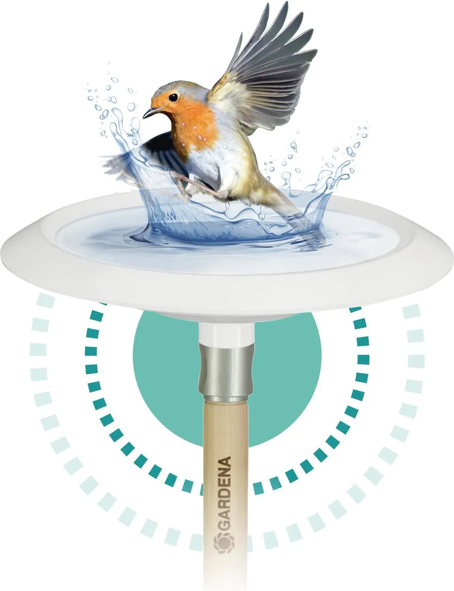 Gardena ClickUp! Vogelbad - Wit