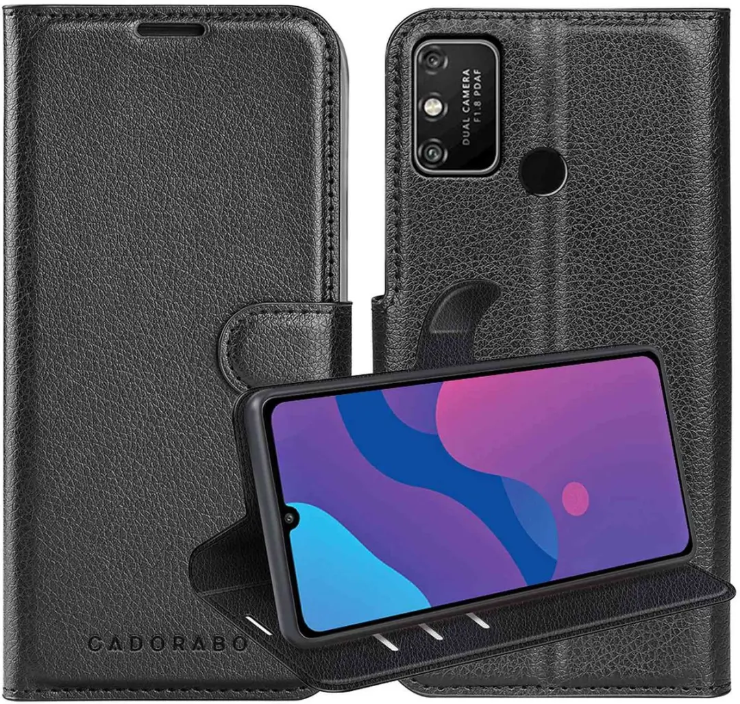 Cadorabo Hoesje geschikt voor Honor PLAY 9A in PHANTOM ZWART