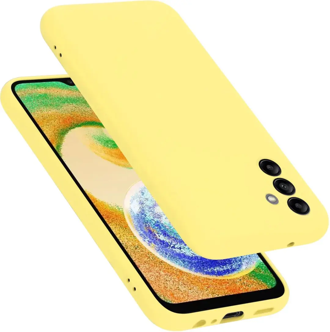 Cadorabo Hoesje geschikt voor Samsung Galaxy A04s in LIQUID GEEL