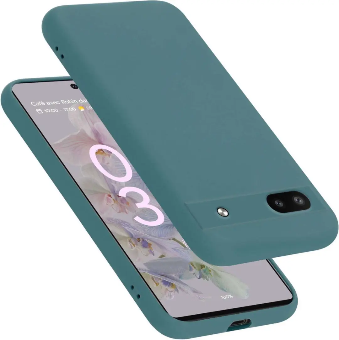 Cadorabo Hoesje geschikt voor Google PIXEL 6A in LIQUID GROEN