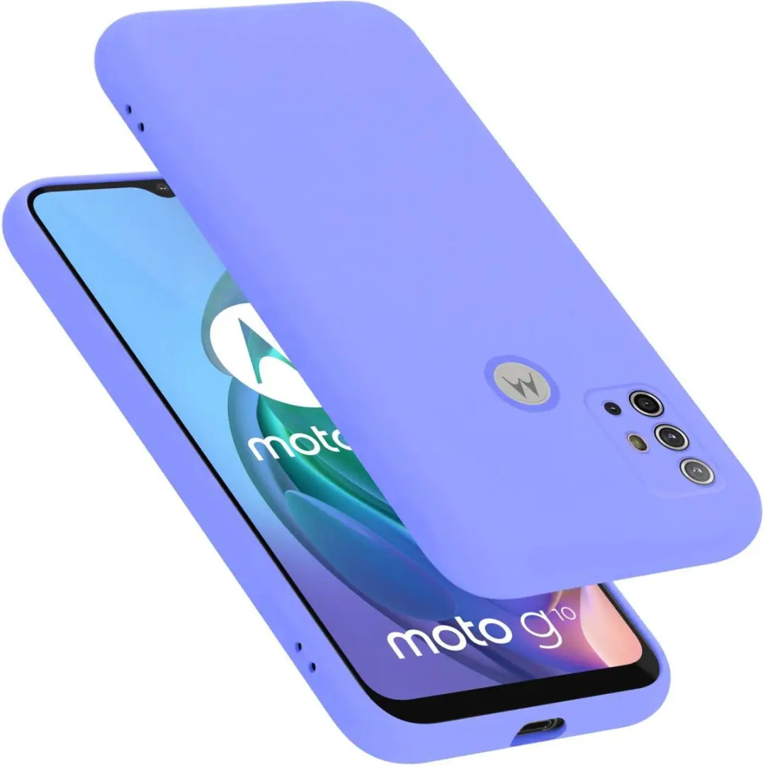 Cadorabo Hoesje geschikt voor Motorola MOTO G10 / G30 in LIQUID LICHT PAARS