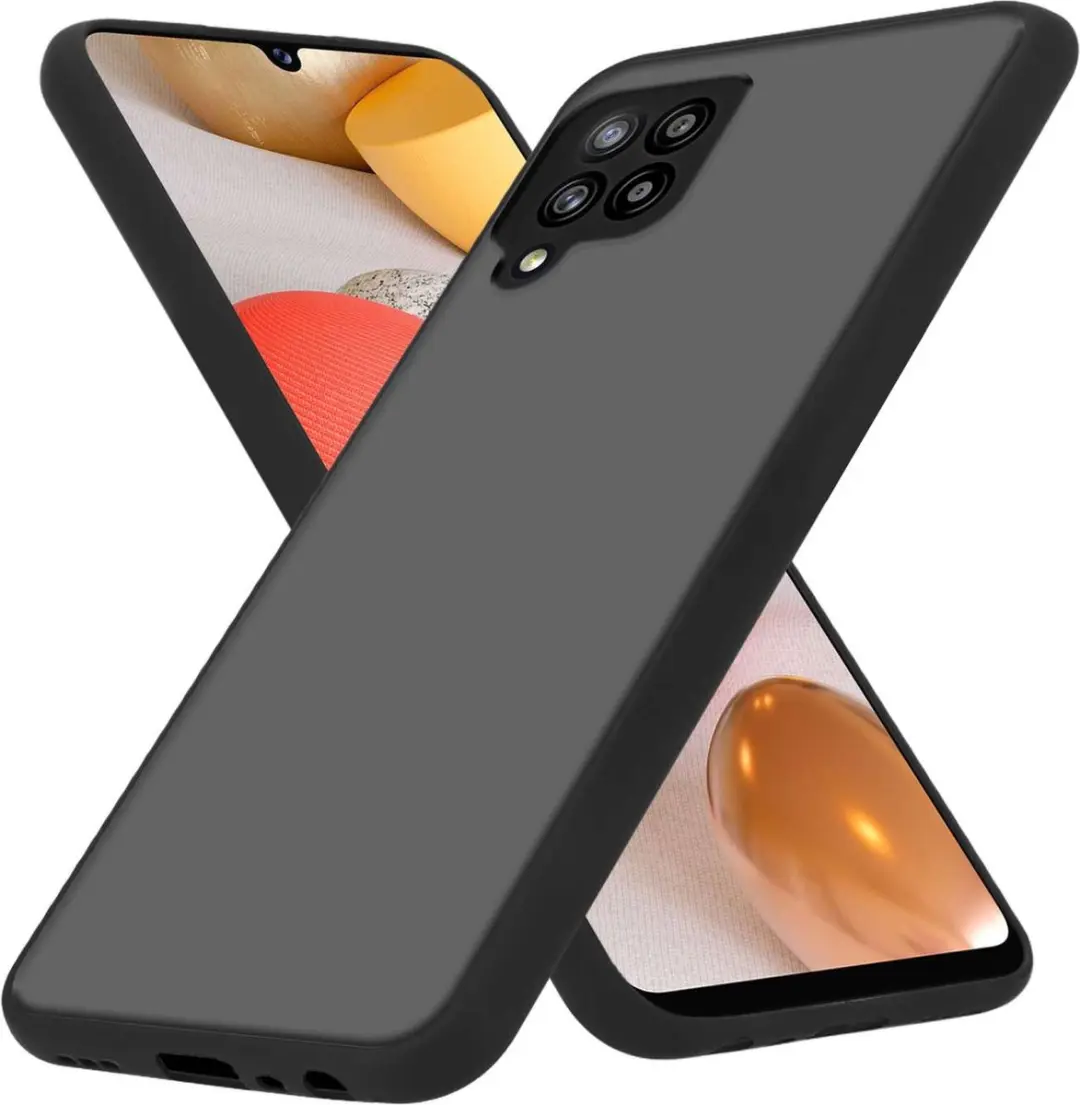 Cadorabo Hoesje geschikt voor Samsung Galaxy A42 4G in MATT ZWART