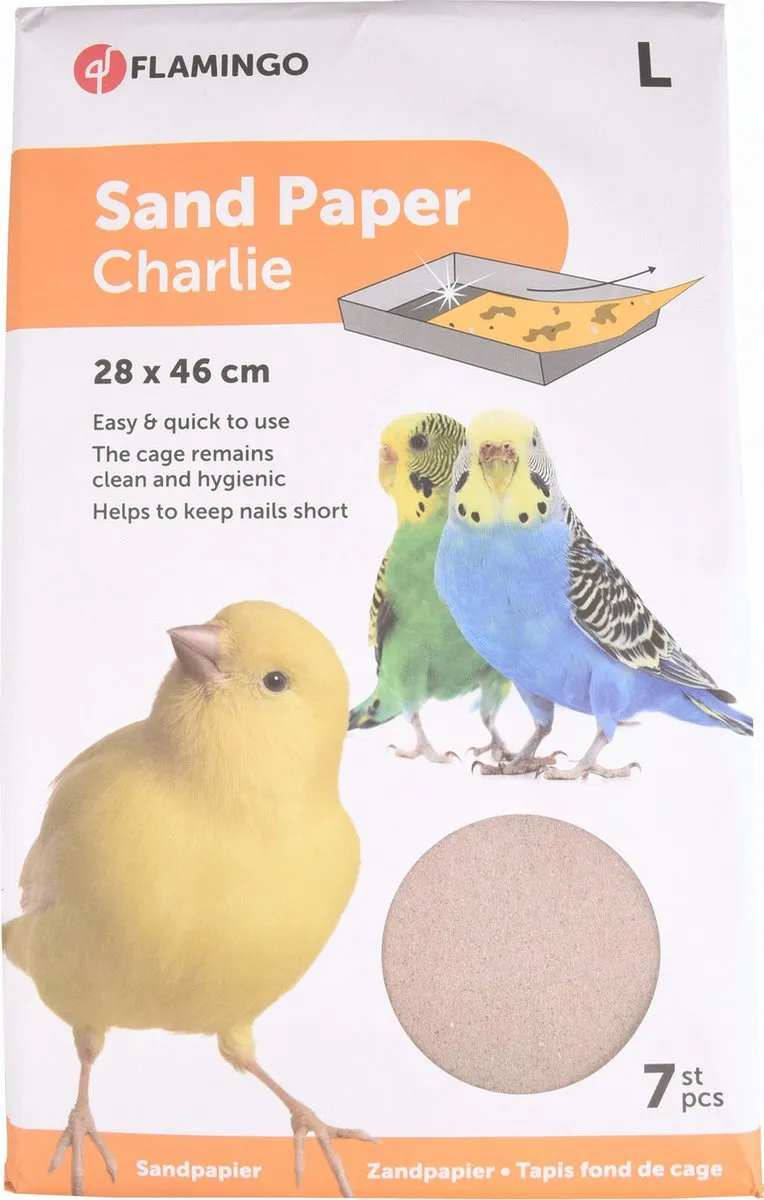 Flamingo Vogelaccessoire Zandpapier 28x46cm
