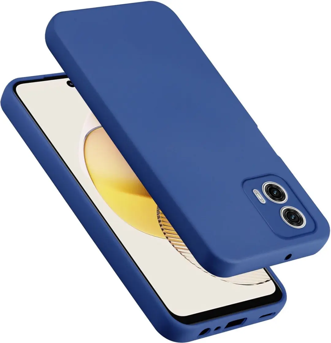 Cadorabo Hoesje geschikt voor Motorola Moto G73 in LIQUID BLAUW
