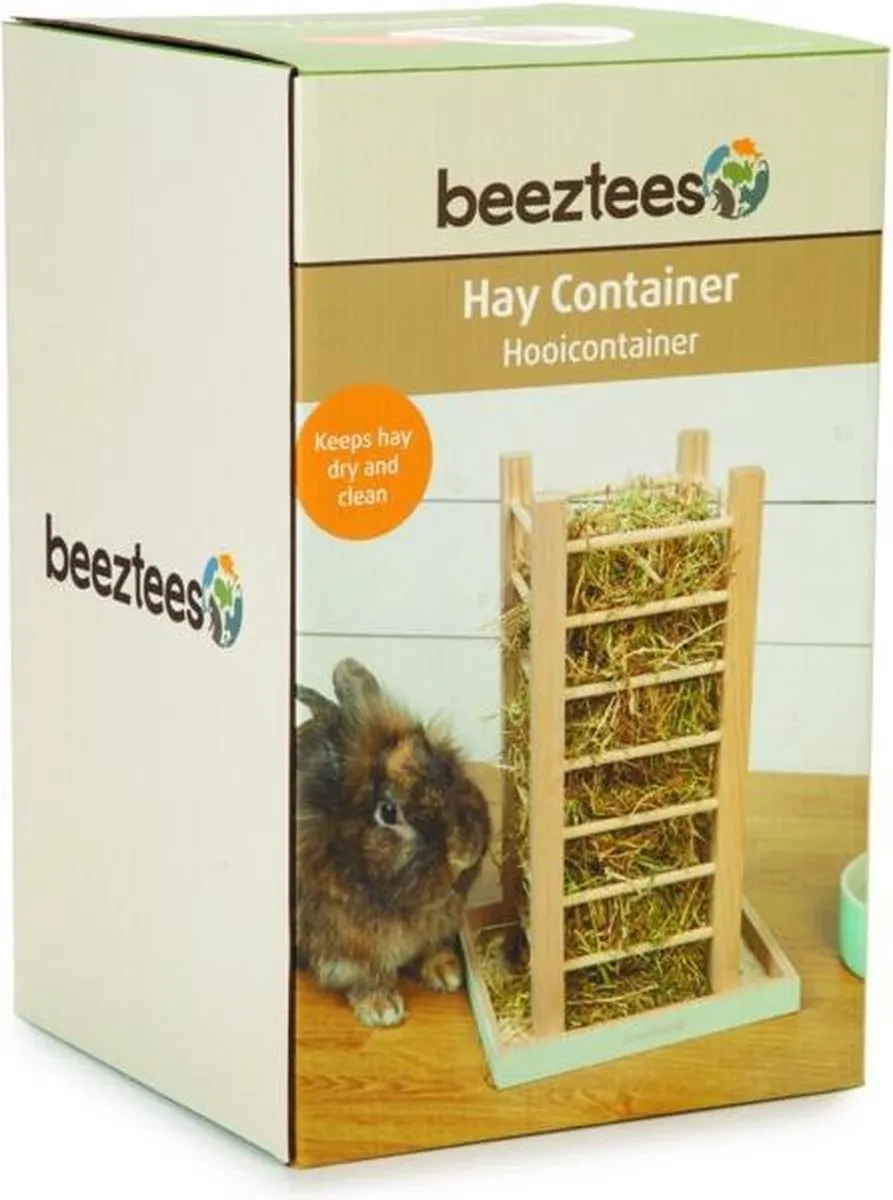 Beeztees Houten Hooicontainer Denga Mint - 35cm