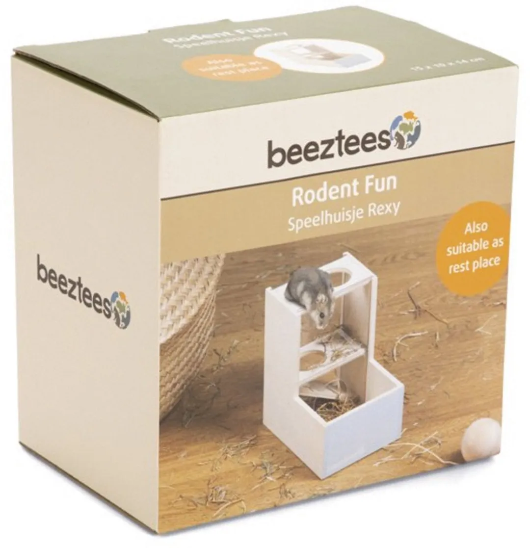 Beeztees Speelhuis Rexy Speelgoed 15x10x14cm - Mintgroen